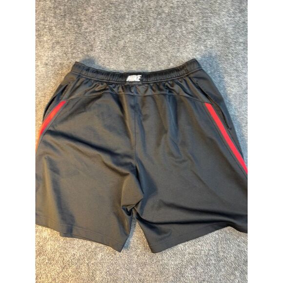 Nike Athletic Shorts Mens Large Black Dri Fit Pockets Elastic Waist‎ Drawstring - Picture 2 of 9